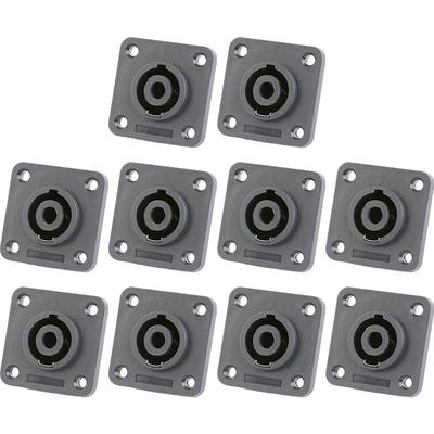 Качественная конструкция 4-полюсных гнездовых разъемов Speakon для профессионалов