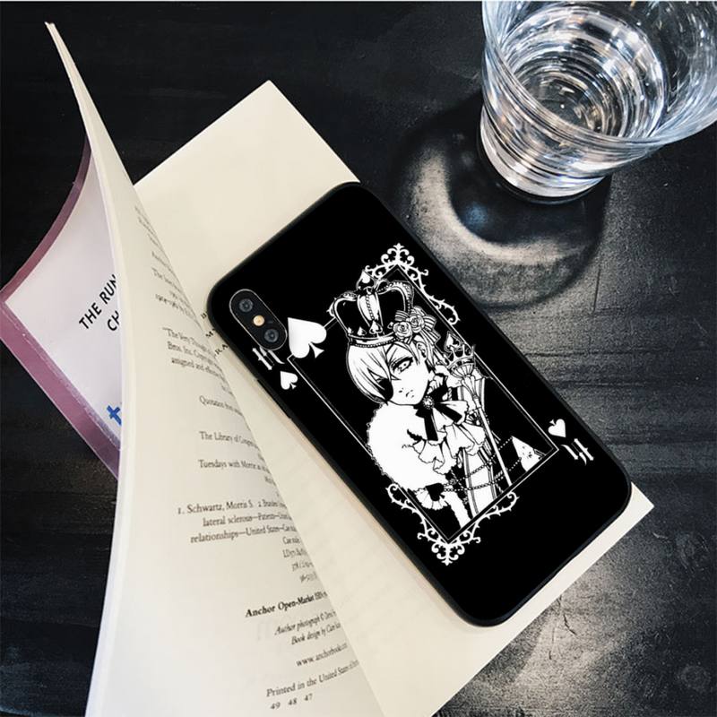 Чехол для телефона с рисунком «Черный дворецкий Себастьян Михаэлис» для iPhone 13 11 12 pro XS MAX 8 7 6 6S Plus X 5S SE 2020 XR