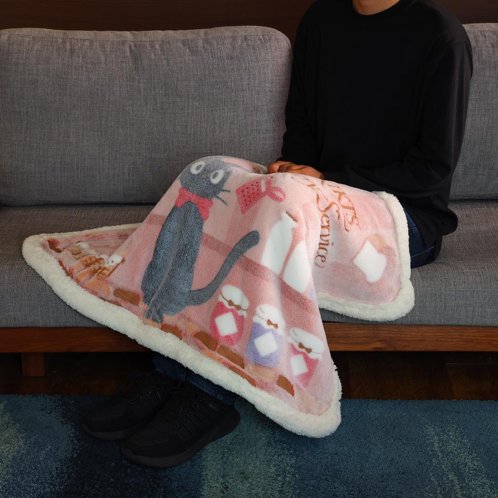 Marushin Delivery Service Jiji Pan and Jiji Fluffy Winter 1125014800 Kiki's Blanket, Cute, Boa, Stylish, Warmer,