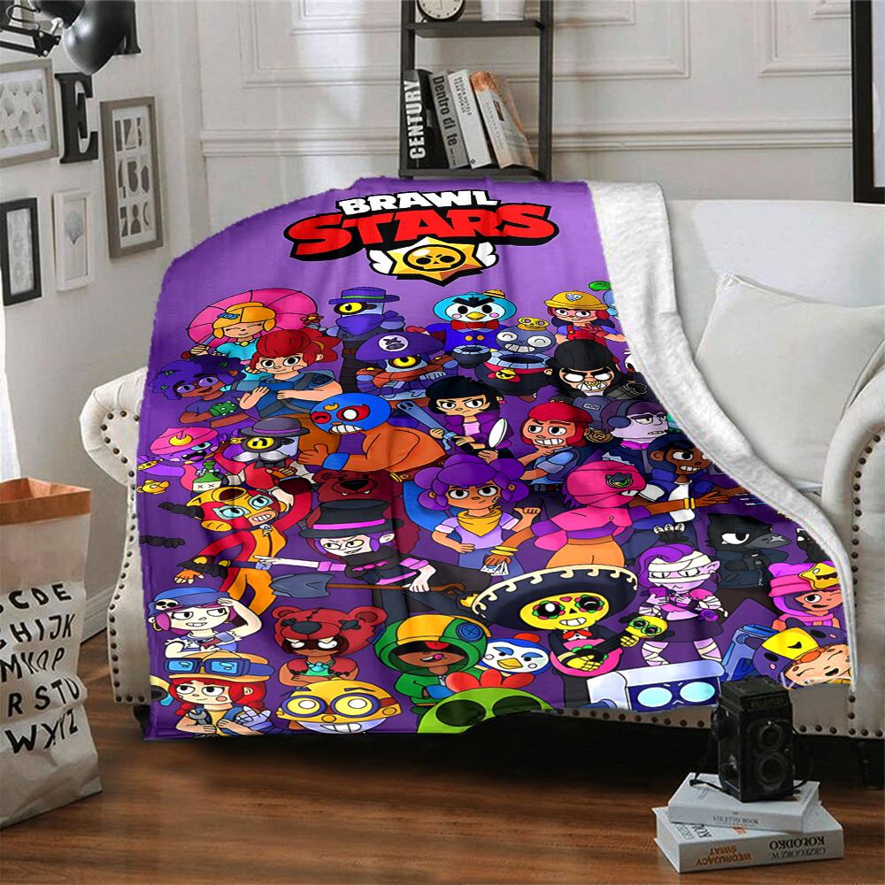 1pc Colorful Cartoon Characters flannel Blanket for Super Soft Cute Comfort Blanket for Travel Bedding Couch Sofa Blanket Y73015