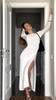  Fall Winter Women's Sweater Set Oversized Faux Mink Cardigan + Slit Long Skirt 2-Piece Outfit