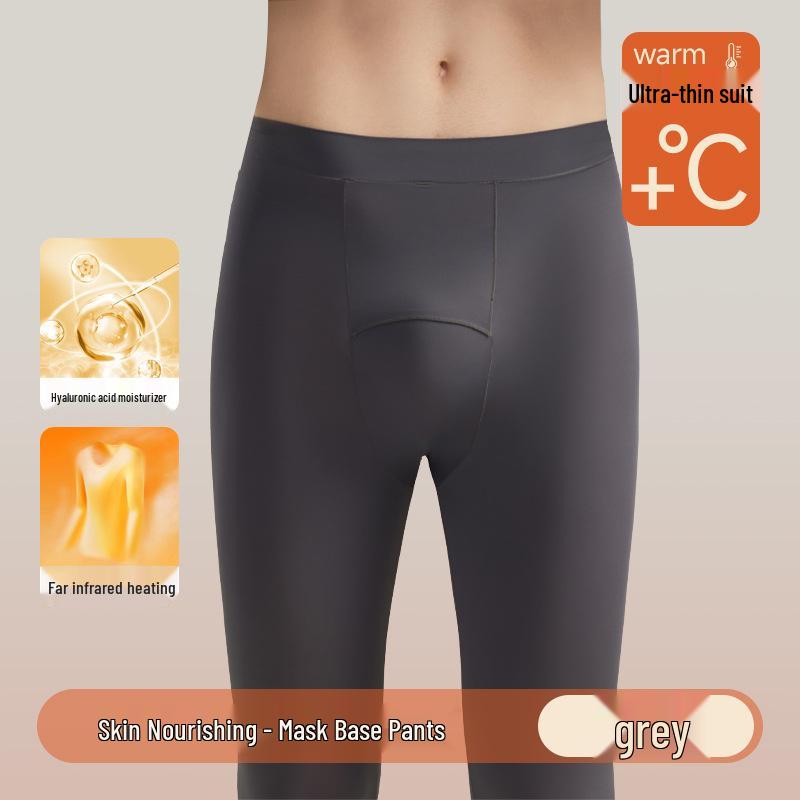 Мужской ультратонкий теплый комплект нижнего белья с базовым слоем на основе гиалуроновой кислоты для осени/зимы