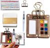 Pocketartist Watercolor Travel Set,Watercolor Travel Set,Travel Paint Palette, Mini Portable Watercolor Travel Set
