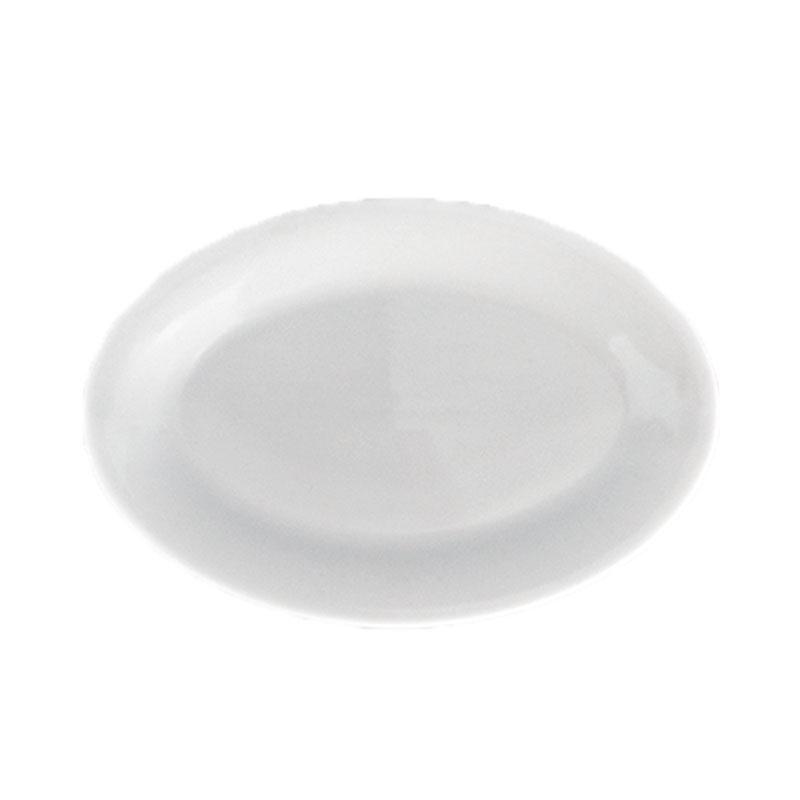 Pure White Ceramic Oval Fish Plate - 14/16/18 Inch - Ideal for Steamed Fish, Vegetables - Perfect for Home, Hotel, or Restaurant Use