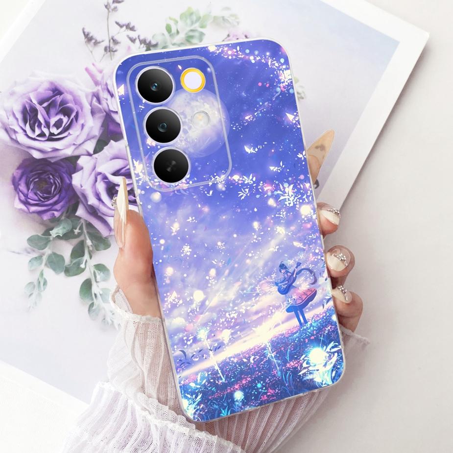 Чехол для Realme C85 Pro Стильные Цветы Бабочка Рисованная Крышка Мягкий Тонкий Чехол для Телефона Для Realme C85 C 85 RealmeC85 Pro 5G Fundas
