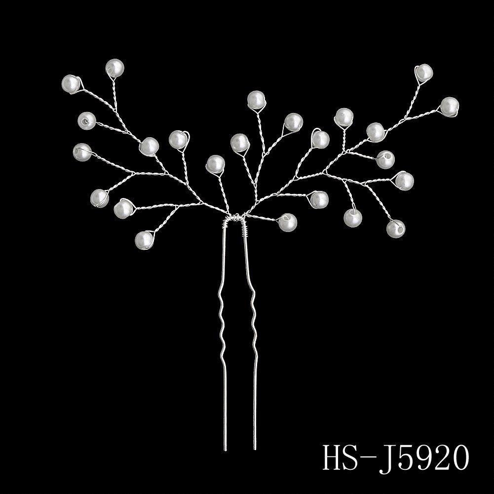 Сделанный вручную свадебный гребень для волос с цветком из жемчуга и страз и листьями