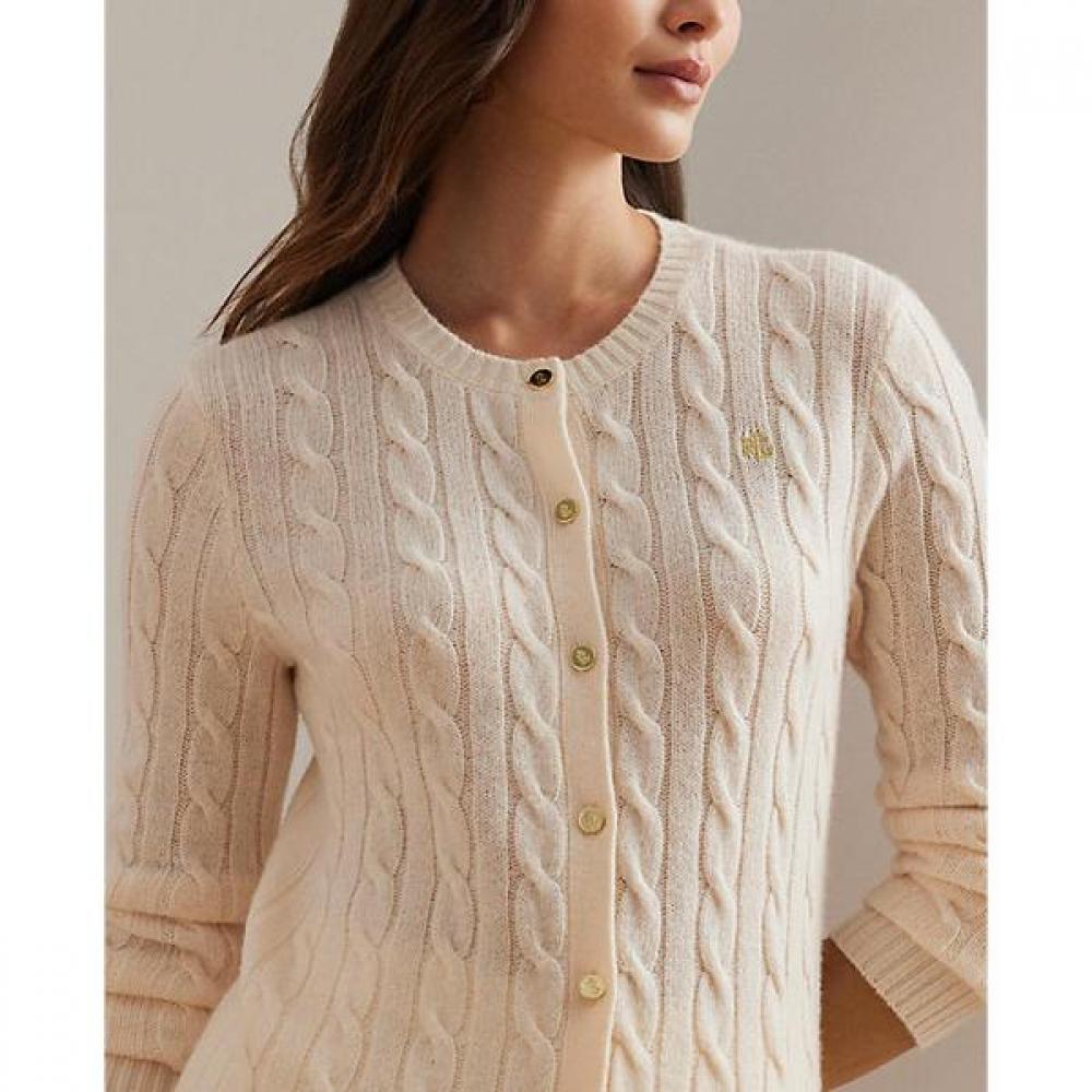 Шерстяной кашемировый кардиган Ralph Lauren с косами Wmlrswes6820694101