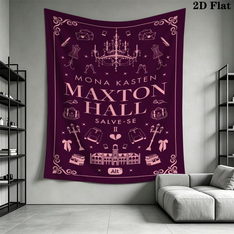Maxton Hall Wall Tapestry Aesthetic Wall Hanging Printed Fabric Blanket Decorative Tapestries for Bedroom Living Room Home Decor