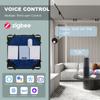 BSEED Zigbee Умные сенсорные выключатели 1/2/3 модуля Обычные французские настенные розетки Тип-C USB Функциональные модули Стеклянные панели DIY Комбинация
