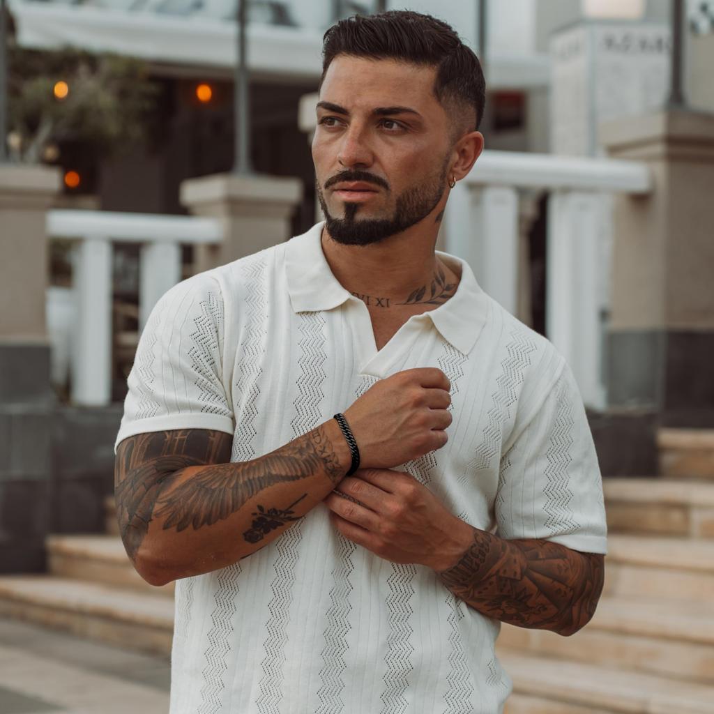 Black Bracelet Stainless Steel Jewelry Bangle Braided Wrap Male Wrist Chain Birthday Gift [SERASAR] Men's Men's