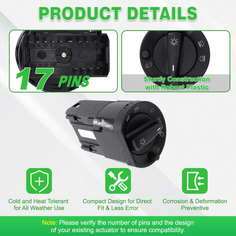 Переключатель фар 17 P 33D941531 для VW Santana 3000 VW Santana Quattro 4000 Переключатель фар с противотуманной фарой