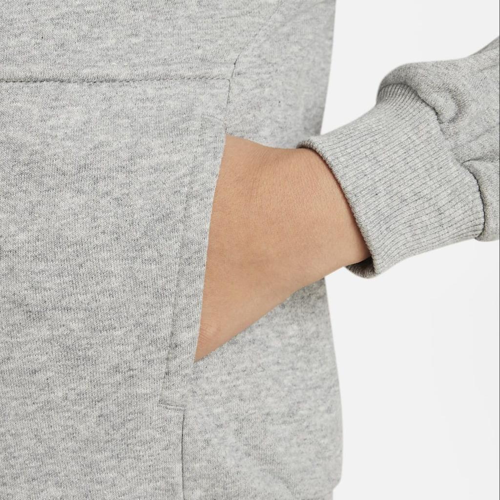 Nike Куртка с капюшоном и длинными рукавами с вышитыми буквами, детские куртки, серая FD3017-063