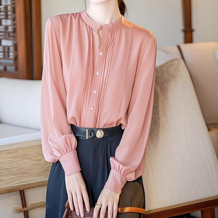 Chiffon Long Sleeve Women's Blouse - Early Autumn 2025 Chic, Trendy Design
