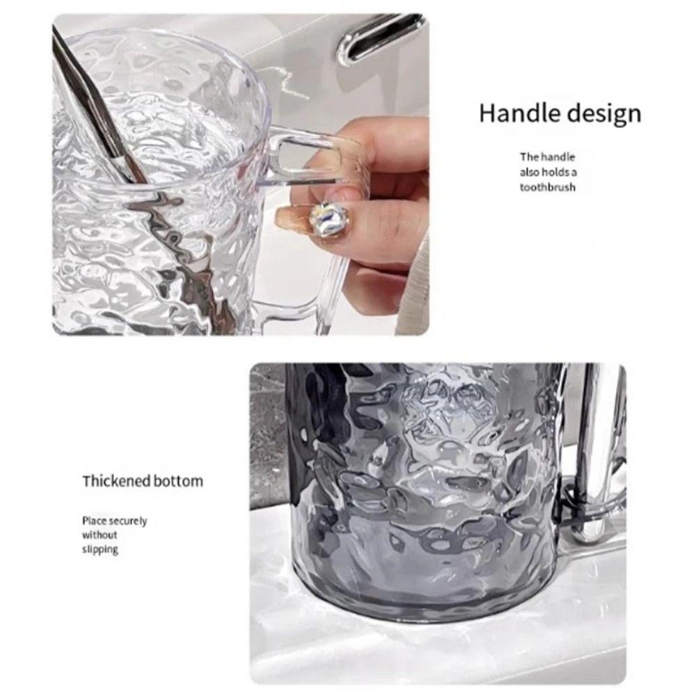 Glacier Pattern Mouthwash Cup Plastic Toothbrush Holder Fashion Toothbrush Cup Home Bathroom