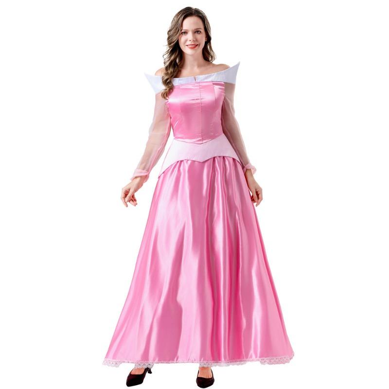 Adult Female Fairy Tale Sleeping Beauty Princess Dress Cosplay Costume