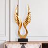 Modern Angel Wings Decor Sculptures for Living Room and Cabinet