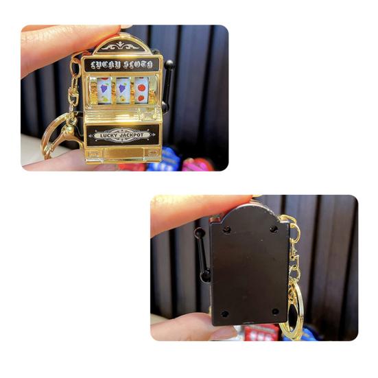 Мини-казино игровая консоль брелок портативный пластиковый брелок забавный подарок для геймеров многофункциональный игровой брелок