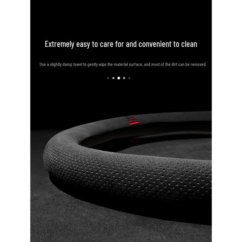 Замшевая и кожаная оплетка на руль для Accord 9-го и 10-го поколения - Ультратонкая, всесезонная