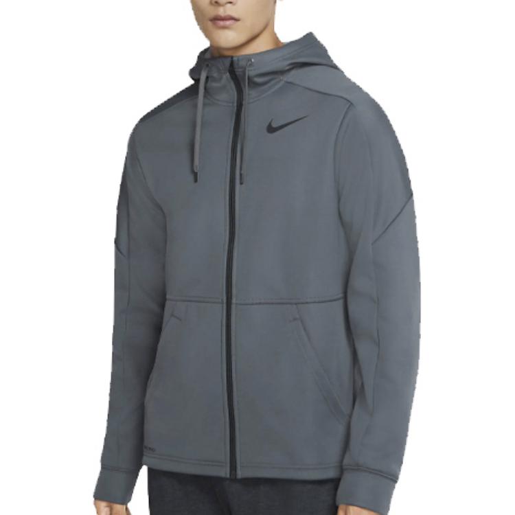 Men's Nike Jackets Men's Iron Gray Hooded Moderate Other