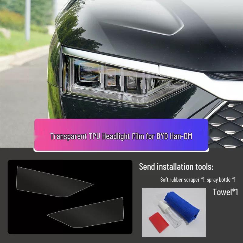 BYD Han Interior Film Set: Fits 25 Models - Includes Navigation Screen, Gear Shift, Headlight, and B-pillar TPU Films