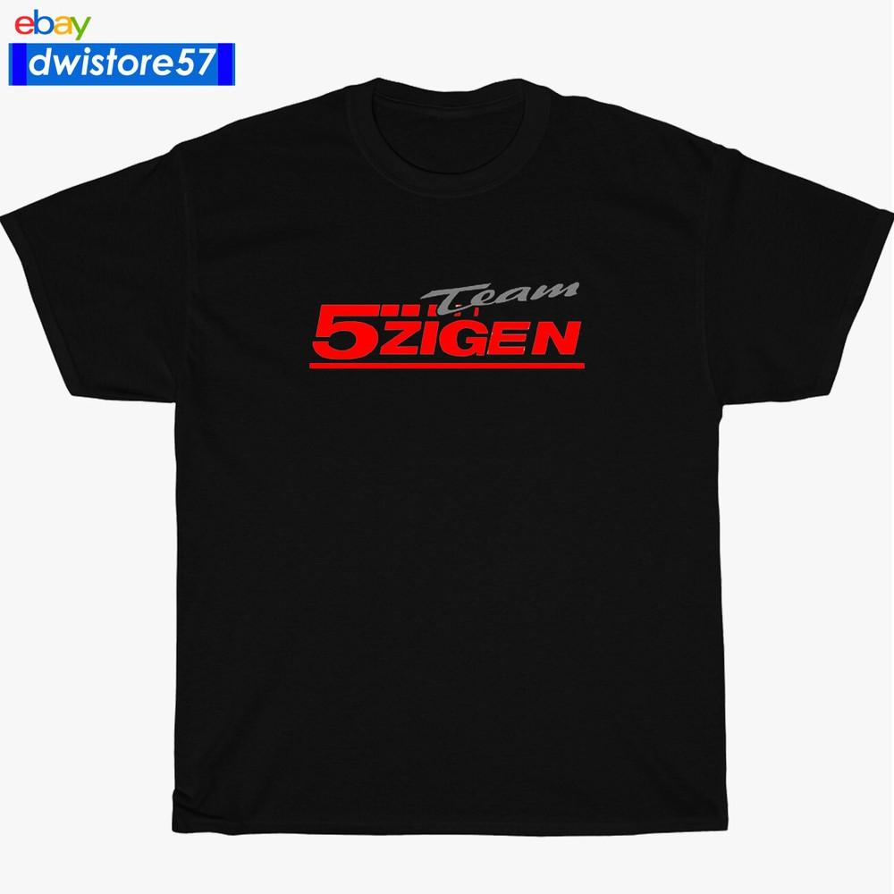 Новая футболка 5zigen 5 Zigen Racing Team Логотип Черный/Темно-синий/Белый Мужская футболка S-3XL Унисекс футболка