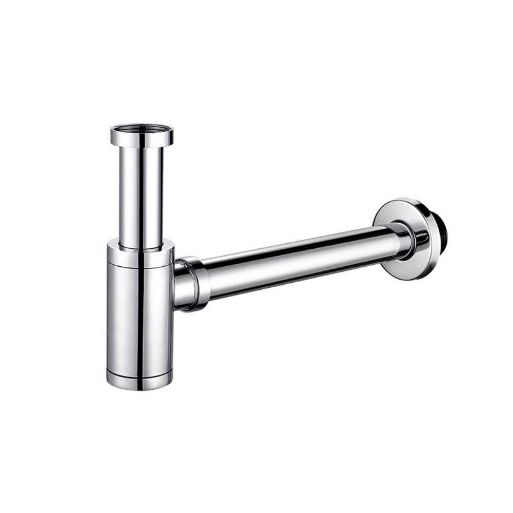 Всплывающая пробка для слива Круглый P-образный сифон Комплект сливной трубы Сифон Сливное отверстие Сантехническая труба Ванная комната