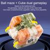 1/2 шт. 3D Головоломка Лабиринт Куб Головоломка 3x3 Лабиринт с перекатывающимся шариком Снятие стресса Тренировка логического мышления Ручной лабиринт с бусинами Обучающая игрушка