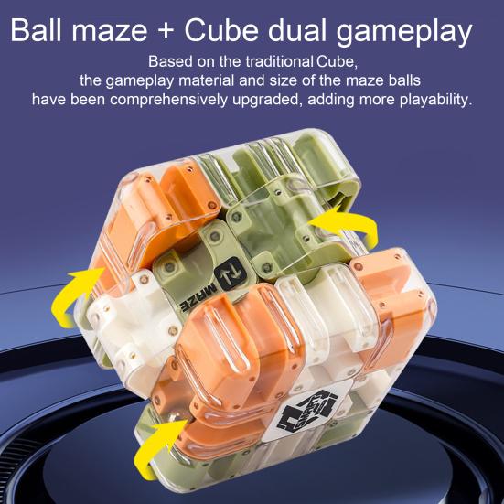 1/2 шт. 3D Головоломка Лабиринт Куб Головоломка 3x3 Лабиринт с перекатывающимся шариком Снятие стресса Тренировка логического мышления Ручной лабиринт с бусинами Обучающая игрушка