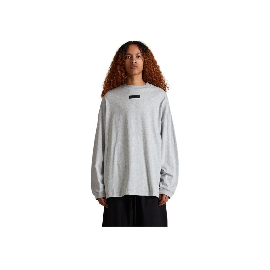Fear of God Рубашка Essentials с длинным рукавом II светло-серого цвета для мужчин 125SP244206F