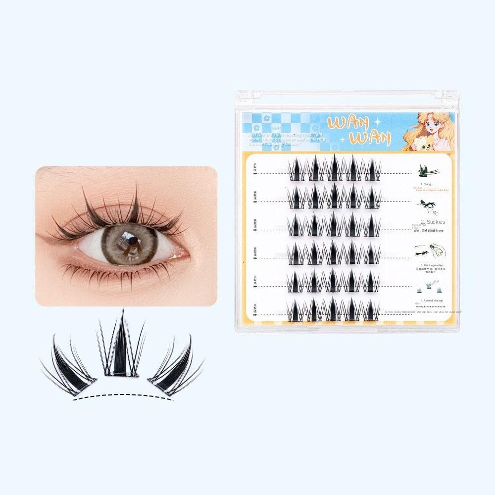 Sweet Adhesive False Eyelashes Makeup False Eyelash Clusters Grafting Lashes