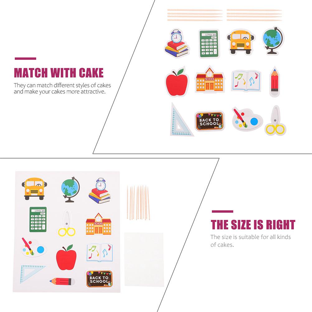 Премиальные палочки для торта, креативный топпер, украшения для первого дня в школе, приветственные украшения