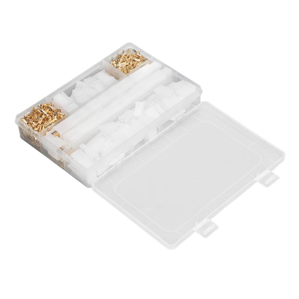 Набор 580 шт. Клеммный соединитель Медный штекерный гнездовой обжимной соединитель Пластиковый блок для проводки