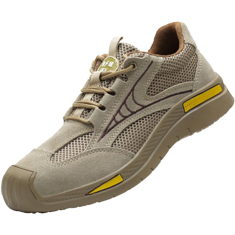 Labor Insurance Shoes Men's Summer Anti-smashing and Anti-piercing Steel Head Safety Construction Site Work Shoes