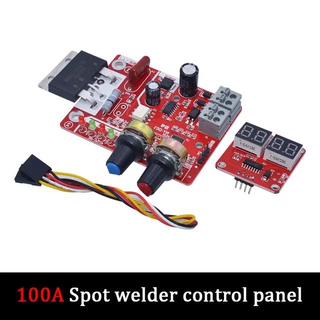 AC9-12V DIY NY-D01 Плата управления 40А/100А Плата управления аппаратом точечной сварки Панель сварщика Регулировка времени, тока Цифровой дисплей