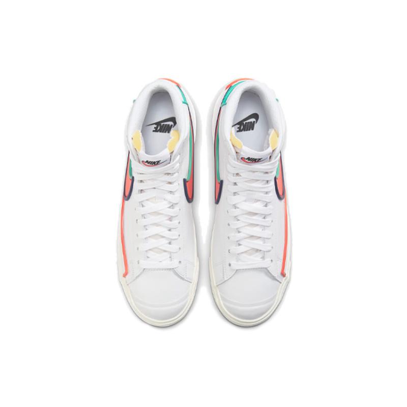 Nike Кроссовки Blazer Mid 77 Infinite Белый Синий Вакуумный Малиновый Обувь для скейтборда DA7233-102