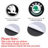 DDWO5 56MM 60MM 65MM 68MM Car Wheel Center Hub Caps Badge Rim Cover Emblem Sticker For Skoda Octavia Rapid Fabia Superb Kodiaq Kamiq S