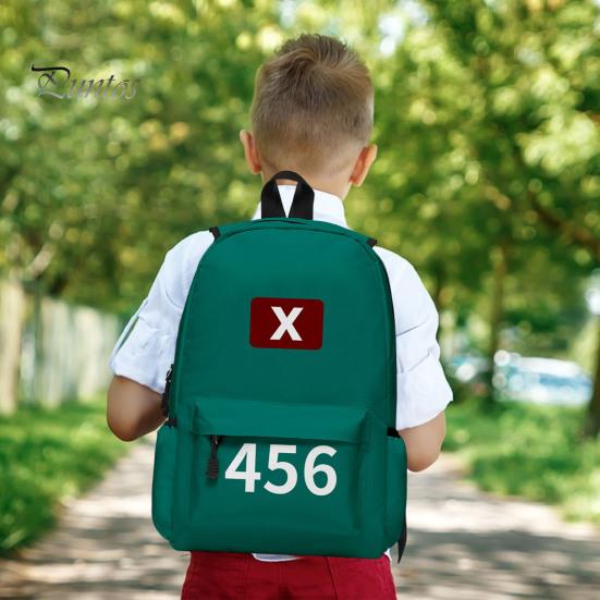 Рюкзак для персонажей ТВ, школьный рюкзак для косплея с большой основной сумкой и внутренним разделом, непромокаемый рюкзак с принтом номера для городских поездок на работу и на природу