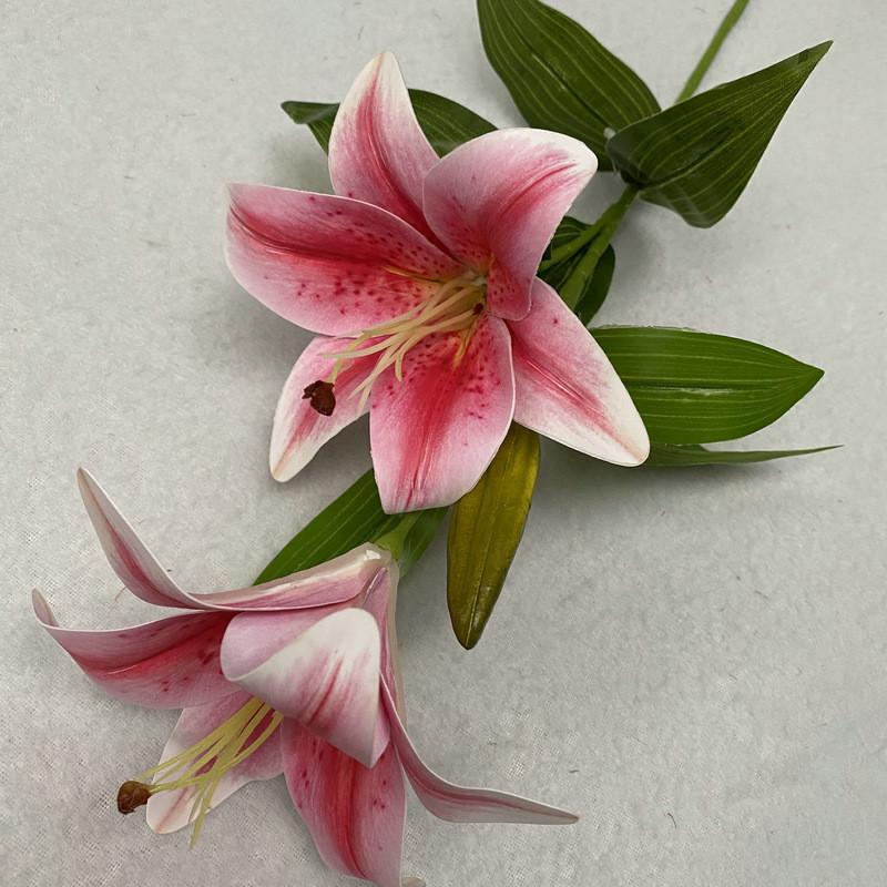 Реалистичные 3D Тканевые Лилии Искусственные Цветы Для Домашнего Декора Свадебное Центральное Украшение Цветочная Композиция
