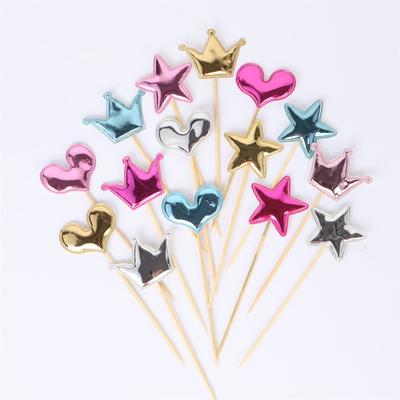 5 шт. С Днем Рождения торт Топпер украшения торта Микки Корона кекс Топпер для свадьбы дня рождения вечеринки Декор принадлежности для выпечки