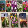 Spring Tulips Flower Case For Samsung Galaxy J1 J3 J7 J5 2016 A3 A5 2017 J8 A7 A9 J4 J6 A6 A8 Plus 2018 Cover