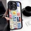 Latest Retro Stamp Creative Designs Phone Case For IPhone 17 Pro Max 16 15 14 Pro Max IPhone 13 Pro Max 11 Plus Silicone Cover