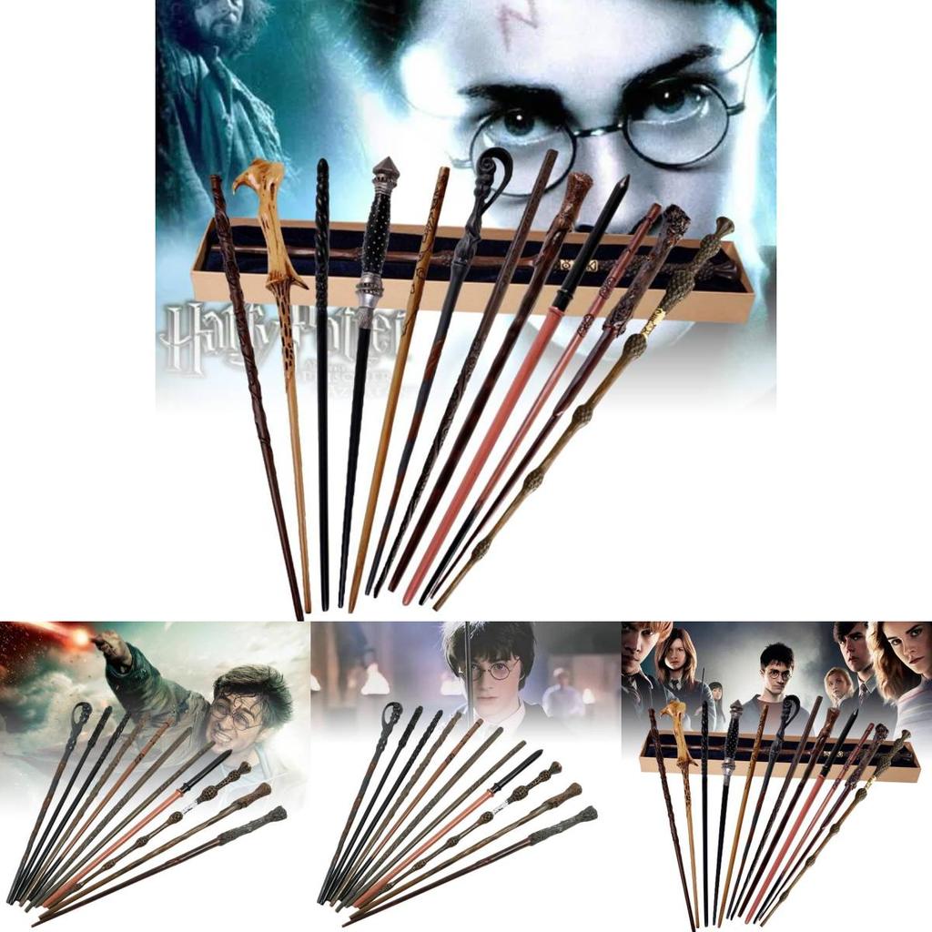 Hermione Granger Magic Wand High-quality Resin Prop Elegant Brown Box