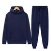 Mens Hooded Sweatshirt Set Casual Loose Fit Thick Warm Winter Streetwear