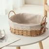 Kitchen Fruit Bowls Rattan Basket Wicker Storage Basket Bath Basket Desktop Sundries Organizer Storage Box Organizer Room Decor