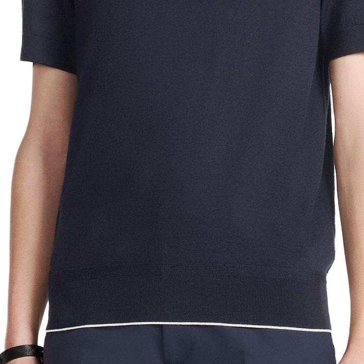 DIOR T-Shirts Men's Blue Crew Neck 393M666AT691-C588