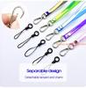 Factory Price Laser Discolor Weaving Lanyard for Keys ID Card Mobile Phone Neck Strap for Phone USB Badge Holder Hang Rope