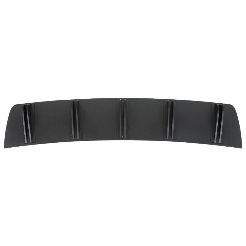 2pcs Double Layer 10 Fins Car Rear Bumper Lip For VW JETTA Passat B7 B8 Rear Shark Chassis Fin Style Curved Bumper Lip Diffuser