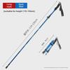 Ultra-Light Folding Aluminum Trekking Pole: Telescopic Hiking and Walking Stick