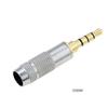 DIY Headphone Plug Connector 4 Pole 3.5mm Stereo Plug Earphone Jack Headphones Audio Jack