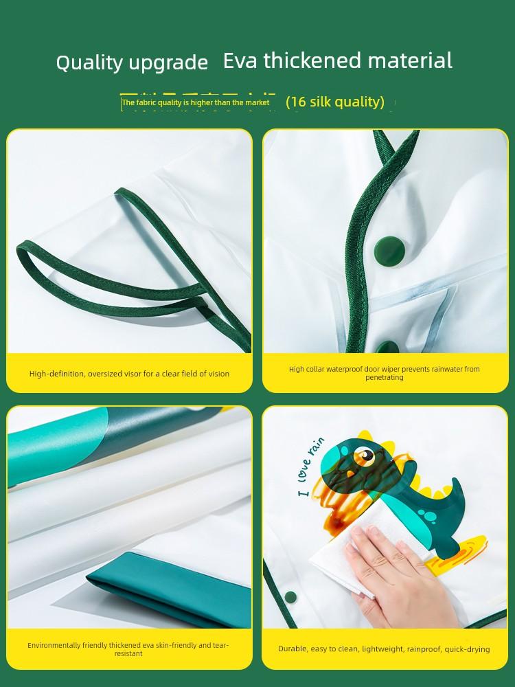 Children's Raincoat and Rain Boots Set for Boys 2025 New Model for Toddlers, Kindergarten, and Elementary School Students, Girls' Rain Shoes